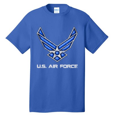 Air Force Veteran Vintage Us Flag Veterans Day Military Cool Gift Tall T-Shirt