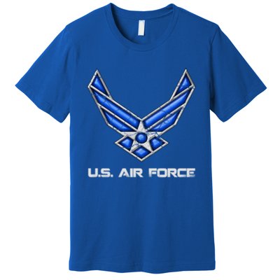 Air Force Veteran Vintage Us Flag Veterans Day Military Cool Gift Premium T-Shirt