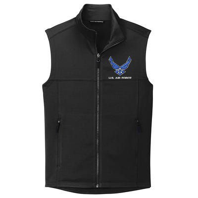 Air Force Veteran Vintage Us Flag Veterans Day Military Cool Gift Collective Smooth Fleece Vest