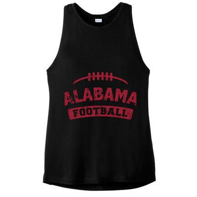 Alabama Football Vintage Distressed Great Gift Ladies PosiCharge Tri-Blend Wicking Tank