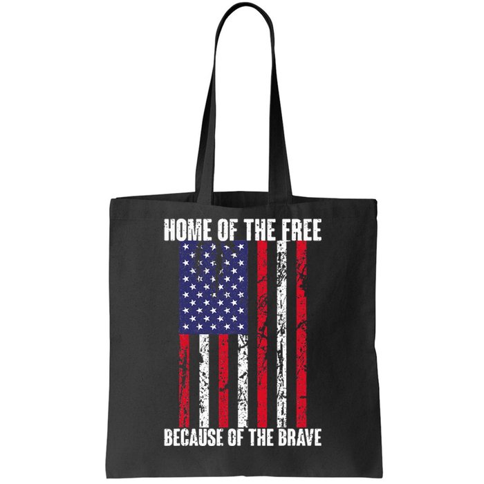 American Flag Veteran For Women Home Of The Free Tote Bag