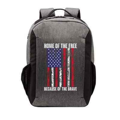 American Flag Veteran For Women Home Of The Free Vector Backpack