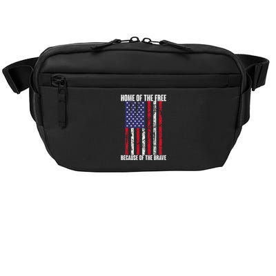 American Flag Veteran For Women Home Of The Free Crossbody Pack