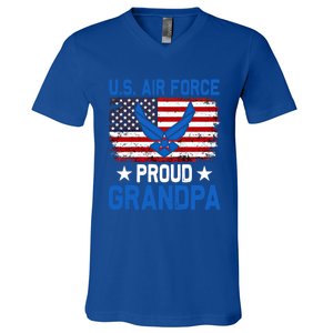 American Flag Veteran Of The United States Air Force Gift V-Neck T-Shirt