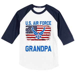 American Flag Veteran Of The United States Air Force Gift Baseball Sleeve Shirt