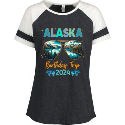 Alaska Family Vacay Group 2024 Funny Gift Enza Ladies Jersey Colorblock Tee