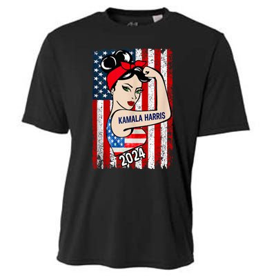 America Flag Vote 47 Kamala Harris 2024 President For Women Cooling Performance Crew T-Shirt