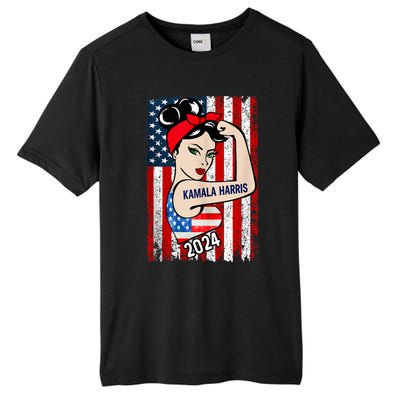 America Flag Vote 47 Kamala Harris 2024 President For Women Tall Fusion ChromaSoft Performance T-Shirt