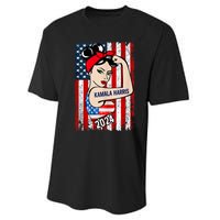 America Flag Vote 47 Kamala Harris 2024 President For Women Performance Sprint T-Shirt