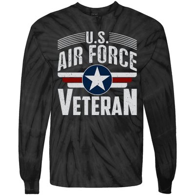 Air Force Veteran VET Tie-Dye Long Sleeve Shirt