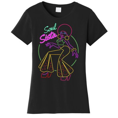 Artsy Funk Vintage 70s Costume Afro Soul Music Women's T-Shirt