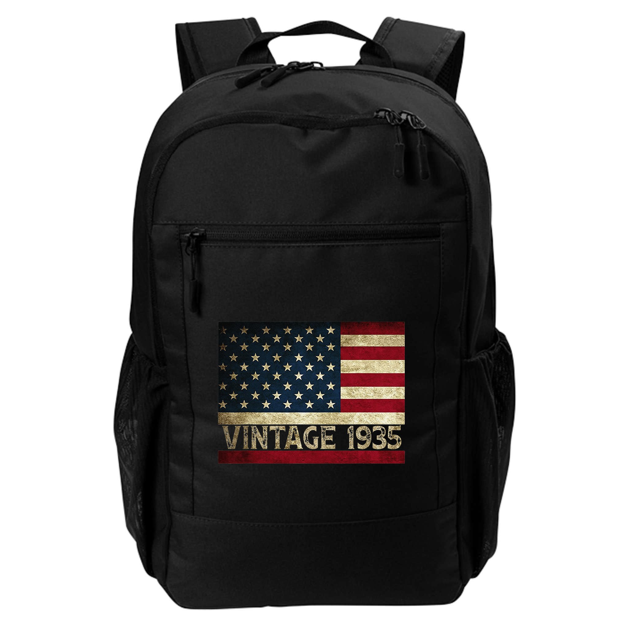 American Flag Vintage 1935 86th Birthday Gifts 4th Of July Backpack