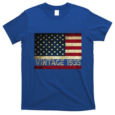 American Flag Vintage 1935 86th Birthday Gifts 4th Of July T-Shirt