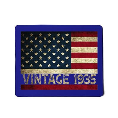 American Flag Vintage 1935 86th Birthday Gifts 4th Of July Mousepad