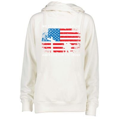 America Flag Veteran And Independance Day Great Gift Womens Funnel Neck Pullover Hood