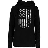 Air Force Veteran Womens Funnel Neck Pullover Hood