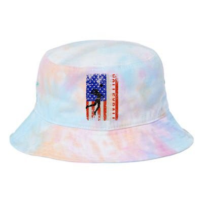 American Flag Volleyball Patriotic Usa 4th Of July Tie Dye Newport Bucket Hat