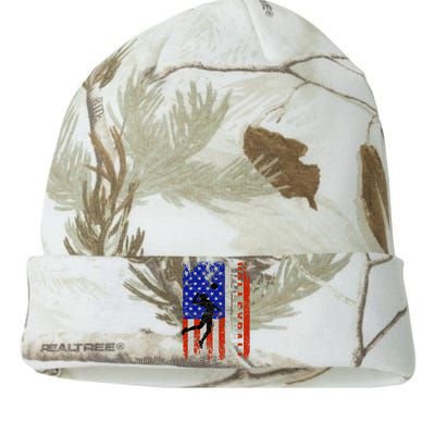 American Flag Volleyball Patriotic Usa 4th Of July Kati Licensed 12" Camo Beanie