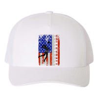 American Flag Volleyball Patriotic Usa 4th Of July Yupoong Adult 5-Panel Trucker Hat