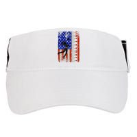 American Flag Volleyball Patriotic Usa 4th Of July Adult Drive Performance Visor