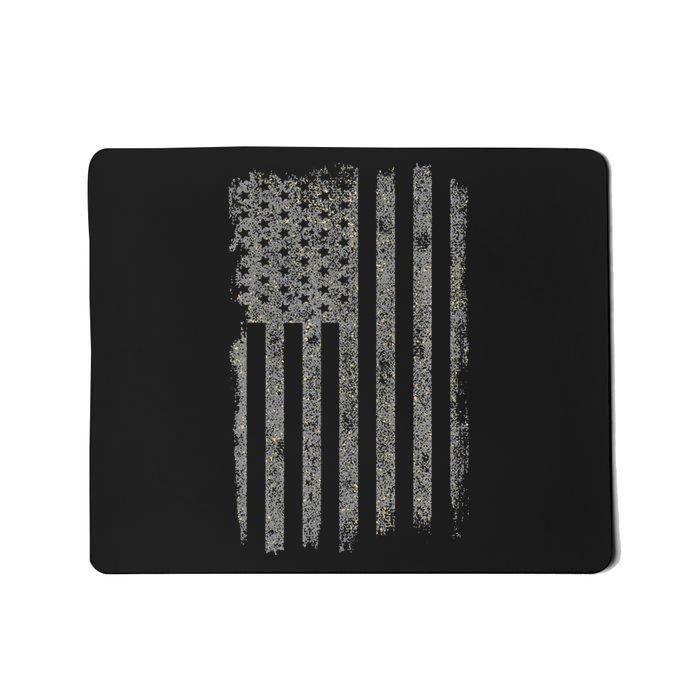 American Flag Vintage Patriotic Distressed American Flag Mousepad