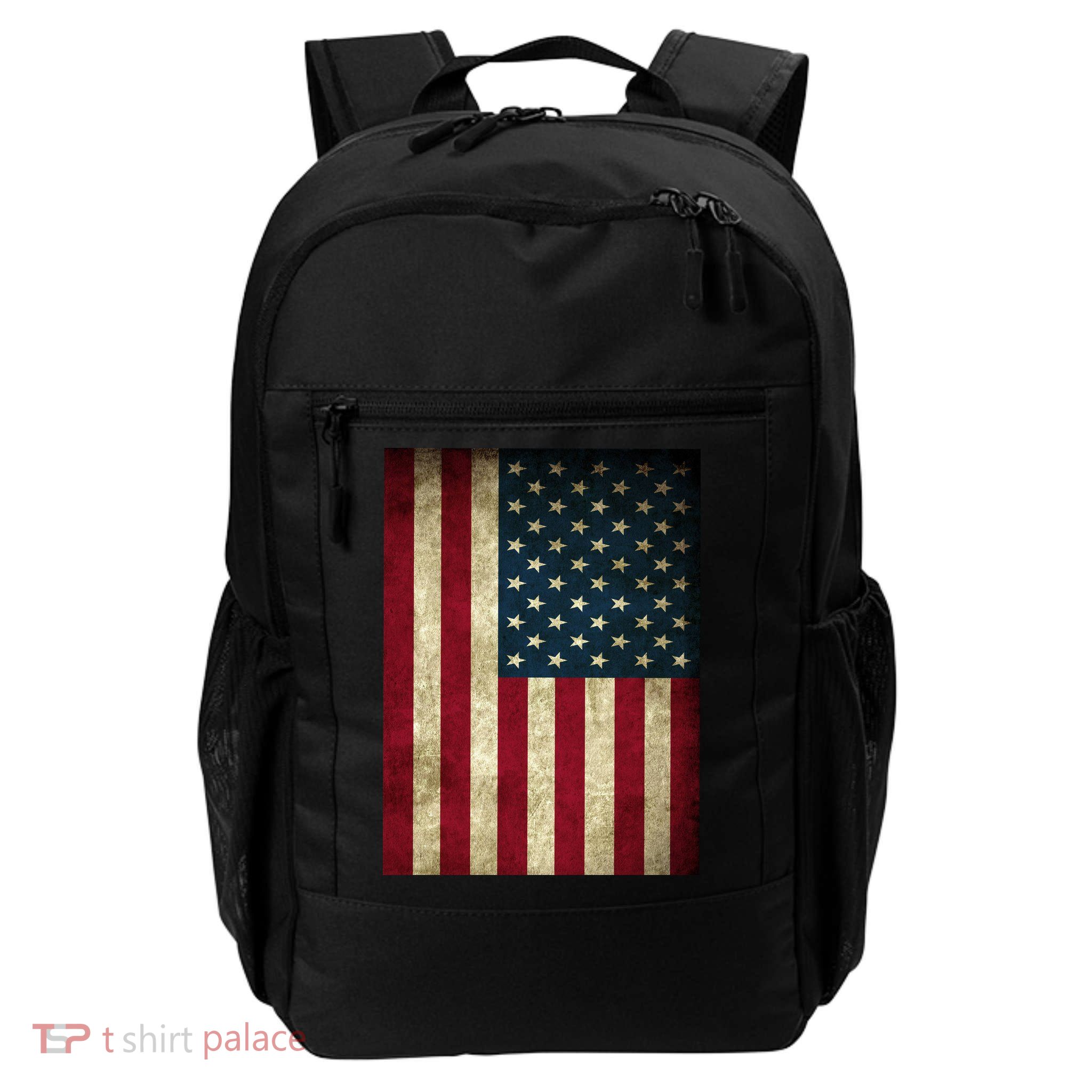 American Flag Vintage Distress Backpack