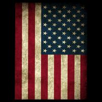 American Flag Vintage Distress Flatbill Hat