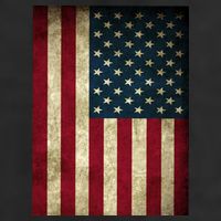 American Flag Vintage Distress Trucker Hat