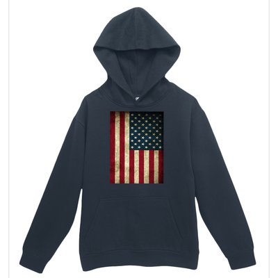 American Flag Vintage Distress Urban Pullover Hoodie