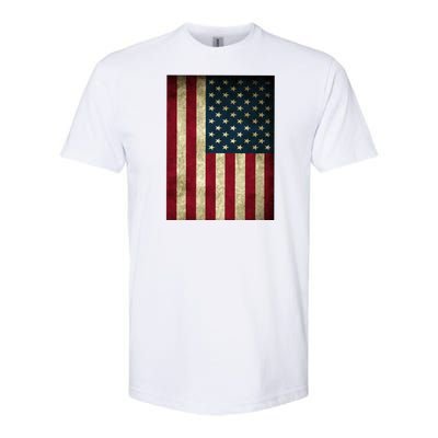 American Flag Vintage Distress Softstyle® CVC T-Shirt