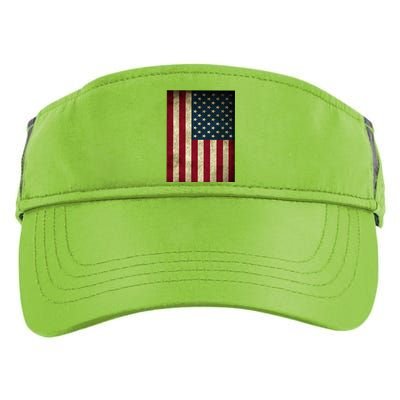 American Flag Vintage Distress Adult Drive Performance Visor