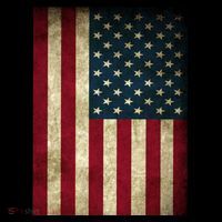 American Flag Vintage Distress Ladies Essential Flowy Tank