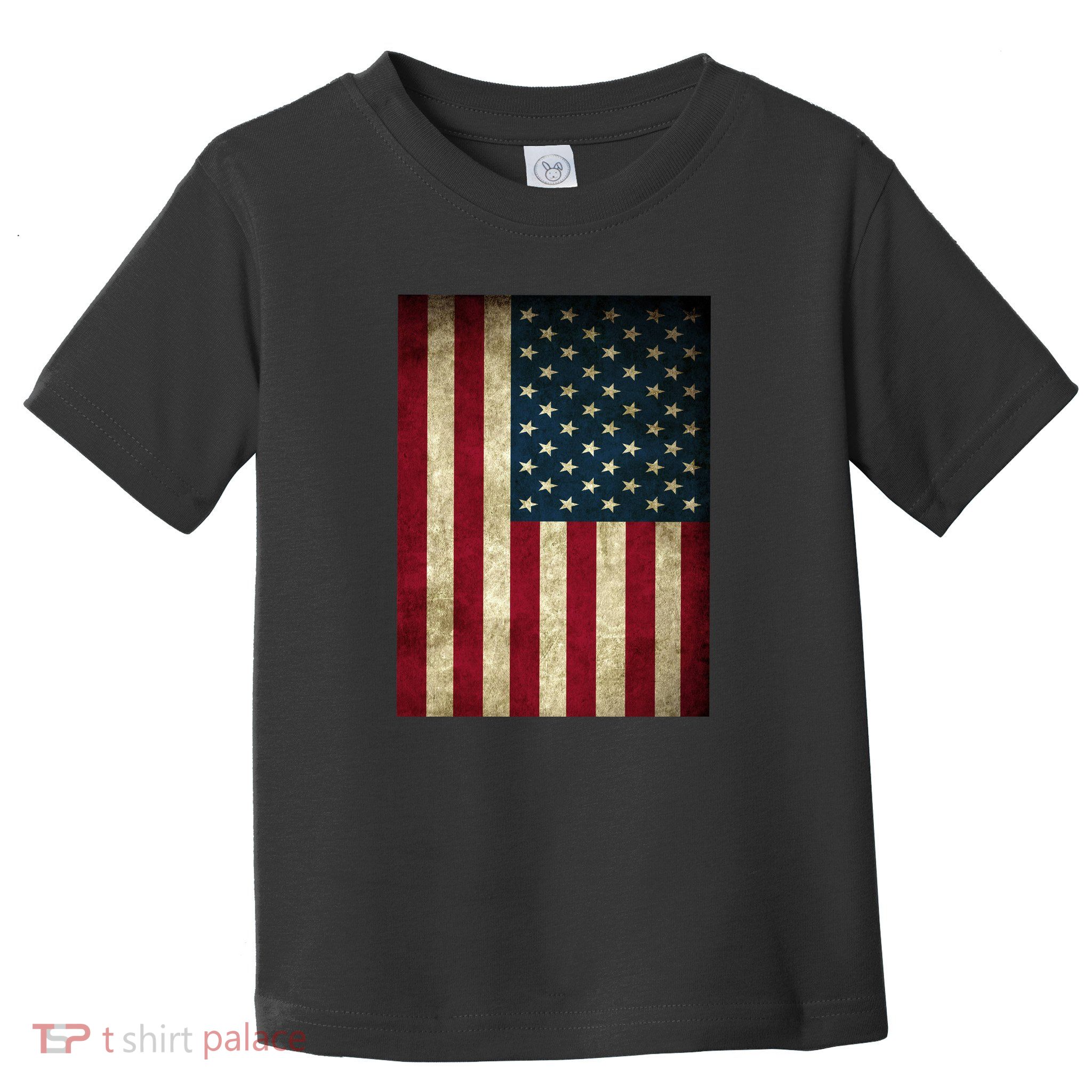American Flag Vintage Distress Toddler T-Shirt