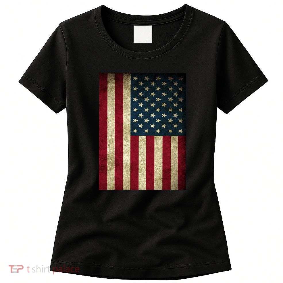 American Flag Vintage Distress Women's T-Shirt