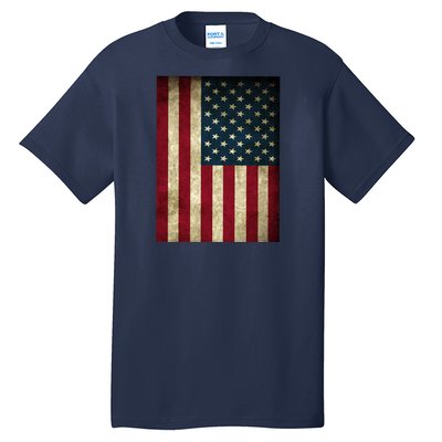 American Flag Vintage Distress Tall T-Shirt