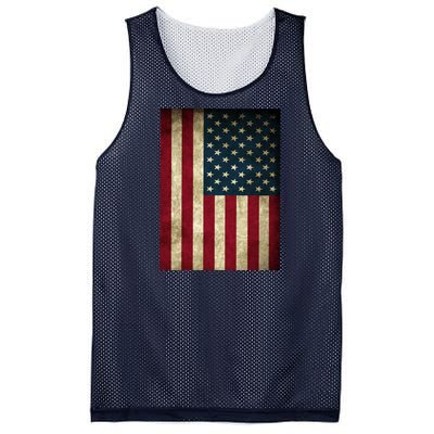 American Flag Vintage Distress Mesh Reversible Basketball Jersey Tank