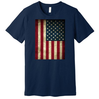 American Flag Vintage Distress Premium T-Shirt