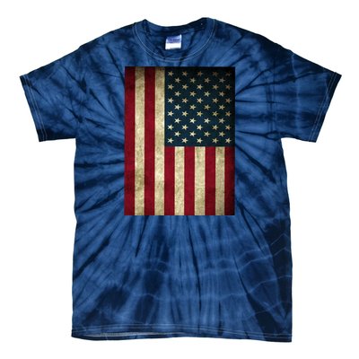 American Flag Vintage Distress Tie-Dye T-Shirt