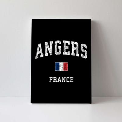 Angers France Vintage Athletic Sports Canvas