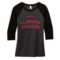 Alabama Football Vintage Distressed Women's Tri-Blend 3/4-Sleeve Raglan Shirt