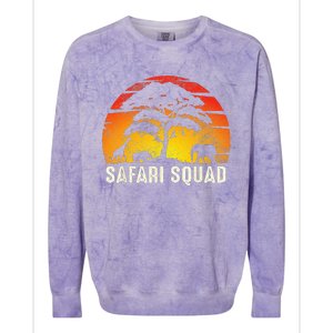 African Family Vacation Safari Squad Funny Matching Trip Colorblast Crewneck Sweatshirt