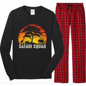 African Family Vacation Safari Squad Funny Matching Trip Long Sleeve Pajama Set