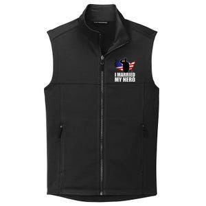 American Flag Veteran Military Wife Support Collective Smooth Fleece Vest