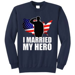 American Flag Veteran Military Wife Support Sweatshirt