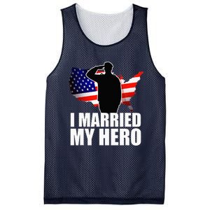 American Flag Veteran Military Wife Support Mesh Reversible Basketball Jersey Tank