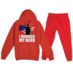 American Flag Veteran Military Wife Support Premium Hooded Sweatsuit Set