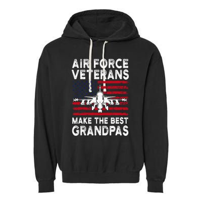 American Flag Veteran Makes Best Grandpa Garment-Dyed Fleece Hoodie