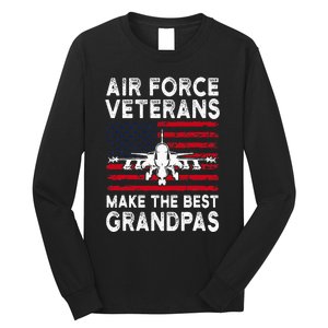 American Flag Veteran Makes Best Grandpa Long Sleeve Shirt