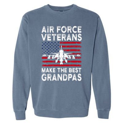 American Flag Veteran Makes Best Grandpa Garment-Dyed Sweatshirt