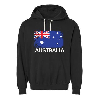 Australian Flag Vintage Made In Australia Gift Garment-Dyed Fleece Hoodie